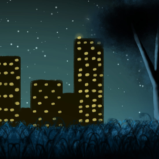 Night Near The City Wallpaper Engine