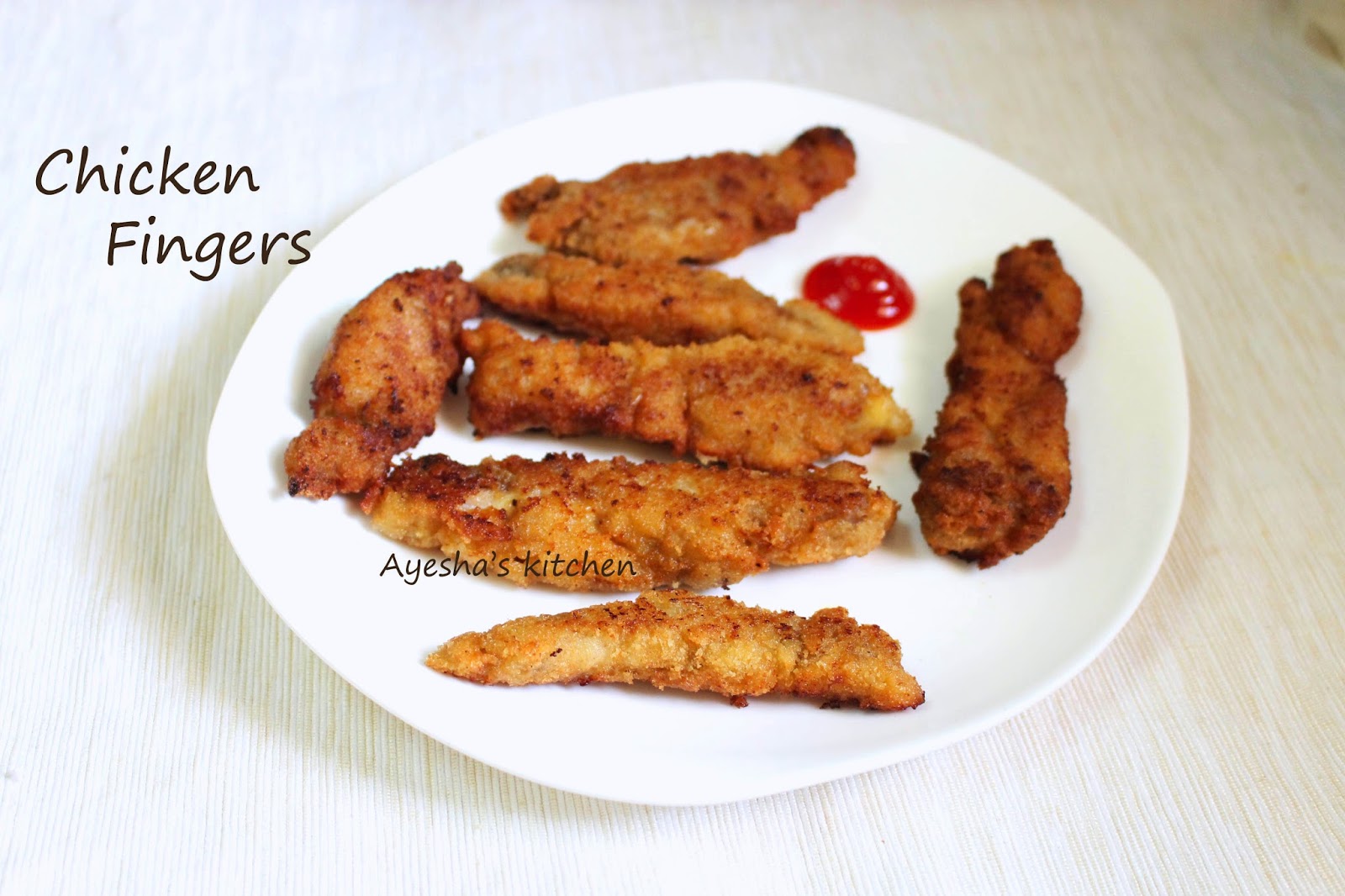 CHICKEN FINGERS RECIPE EGG LESS BREADED CHICKEN FINGERS