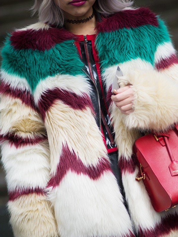 Parisienne: Multicolor faux-fur jackets