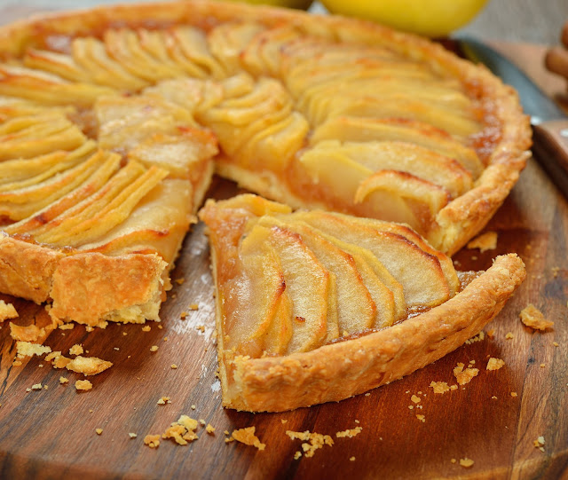 Tarta de manzana en el microondas