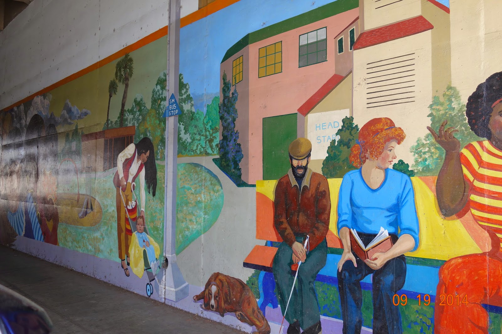 Travels (And More) With Cecilia Brainard: Santa Monica, California: Mural  On Stewart Street "Pico Neighborhood"