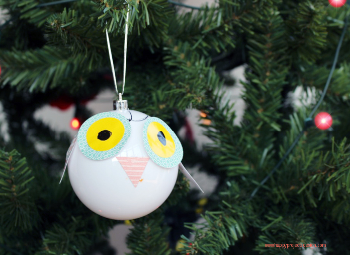 Bolas para el árbol DIY: animales del bosque