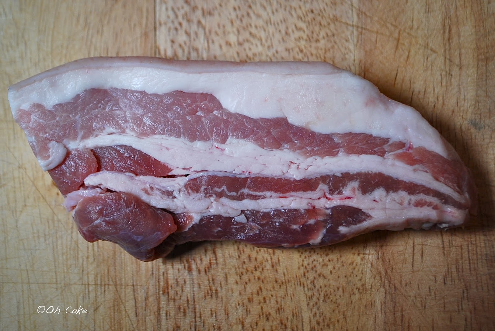 Oh Cake Pork Belly with Blackberry Sauce