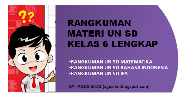 Rangkuman Materi UN SD Kelas 6 Lengkap