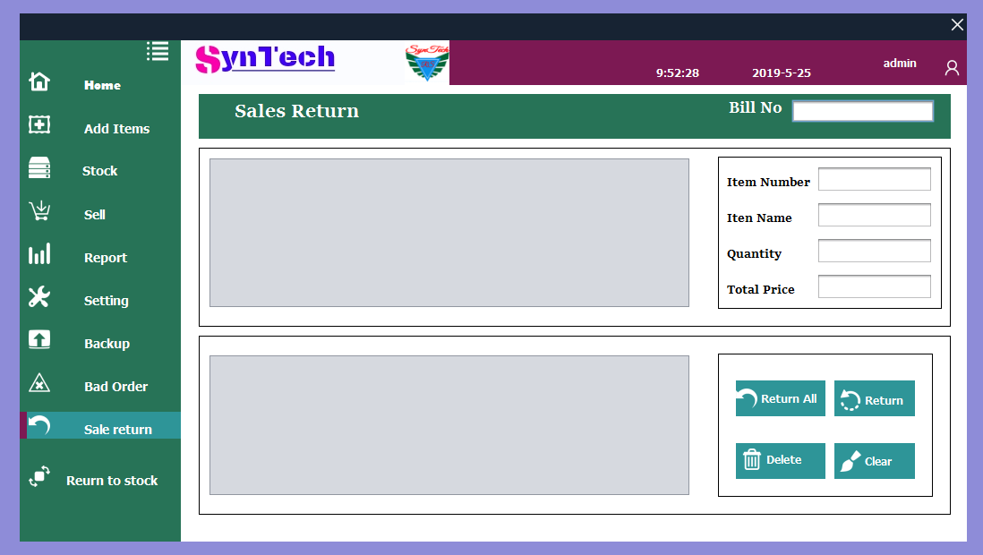 SynTech: Inventory Control System with modern GUI