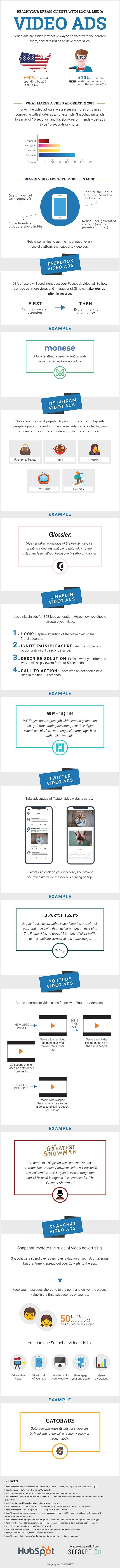 How to Connect With Your Dream Clients Through Social Media Video Ads - infographic