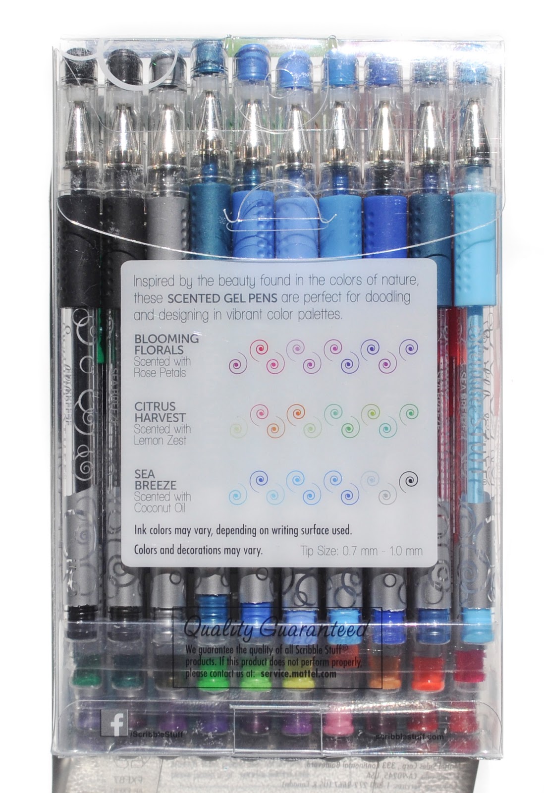 Scribble Stuff 32ct gel pens tower in bright fun colors, an