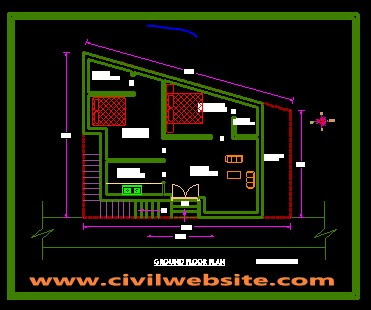 House Plan Autocad Drawing Civil Website House Plan Autocad Drawing