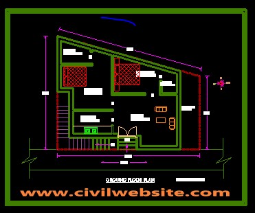 autocad 2d house dwg file free download
