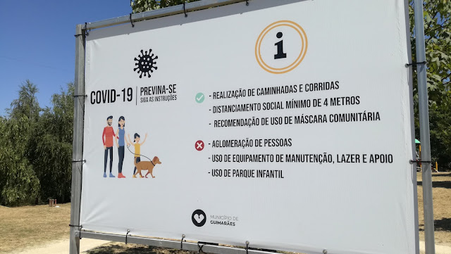 Placa Parque da Quinta - COVID 19 Placa Parque da Quinta - COVID 19