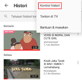 kontrol histori