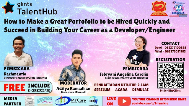 Webinar How to Make a Great Portfolio to be Hired Quickly and Succeed in Building Your Career as A Developer or Engineer