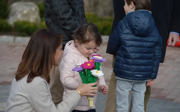 Prince Joachim, Princess Marie and their children Prince Felix, Prince Henrik and Princess Athena visited Legoland amusement park