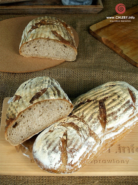 Chleb pszenno-żytni na zakwasie pszennym (chleb z Vermont)
