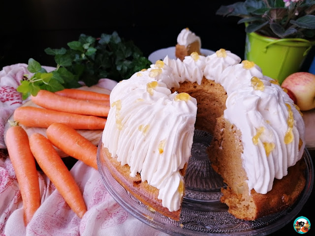 Carrot cake con manzanas