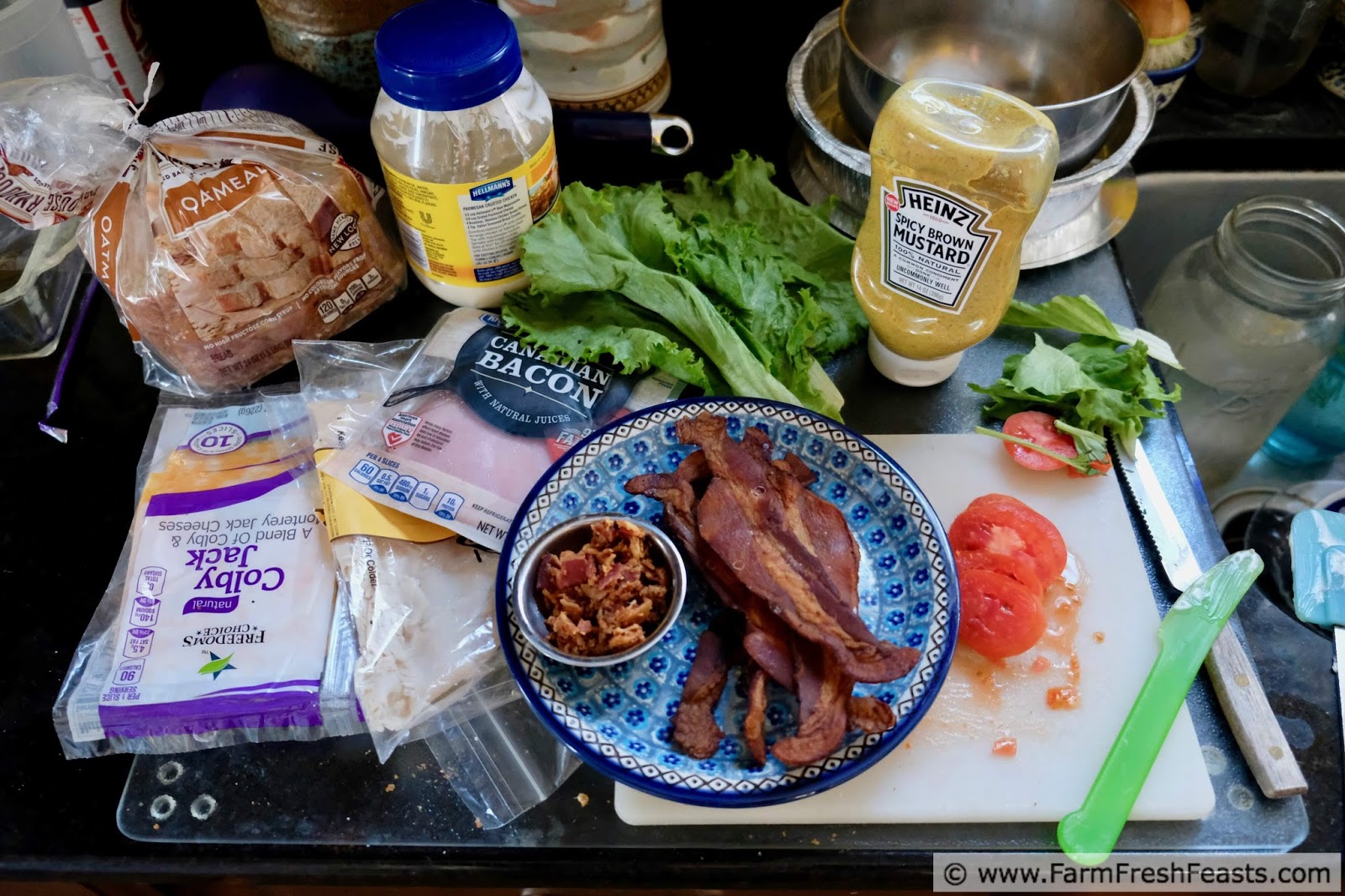 Farm Fresh Feasts Triple Bacon Club Sandwich