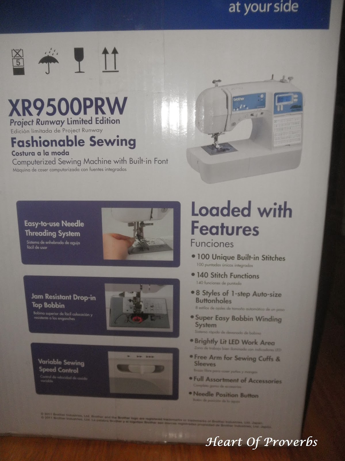 Heart Of Proverbs: Brother XR9500PRW Project Runway Edition Product Review