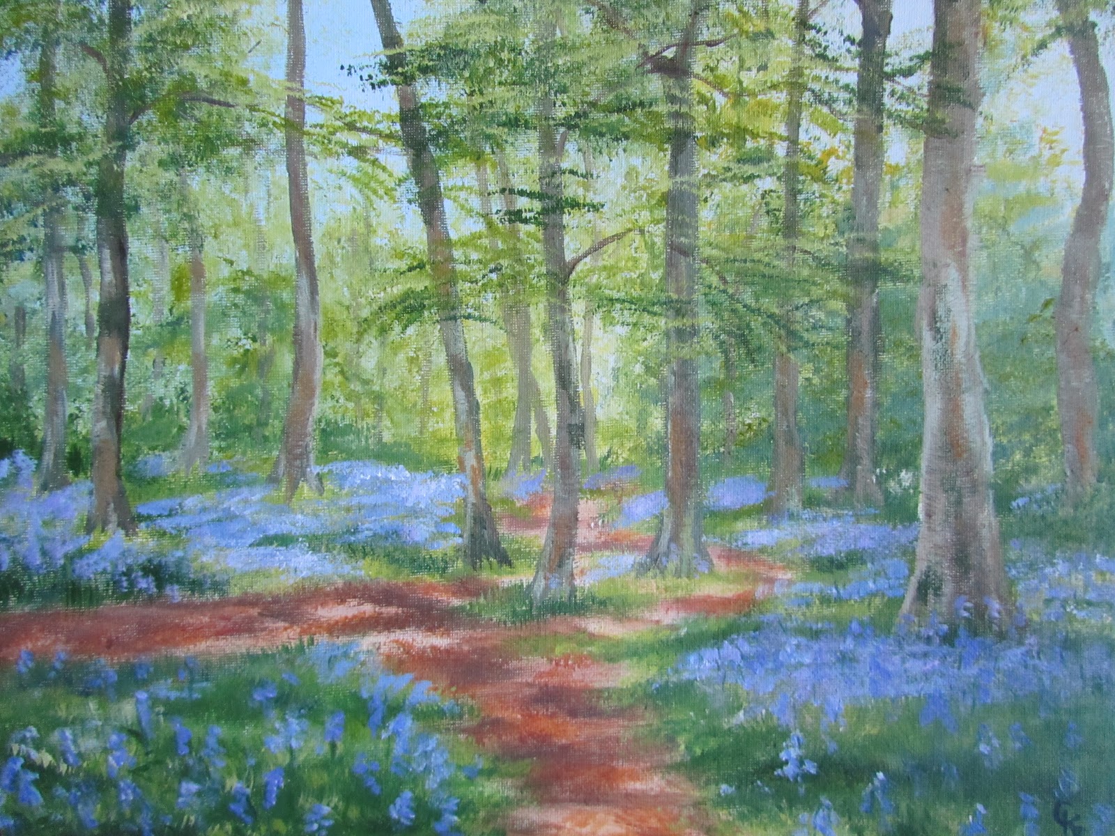 Kay Rodd's creative blog Bluebell wood (Cawston Wood nr Rugby)