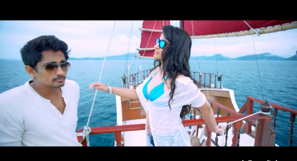 Tamil Actress Trisha Stills in Bikini at Aranmanai 2 Movie