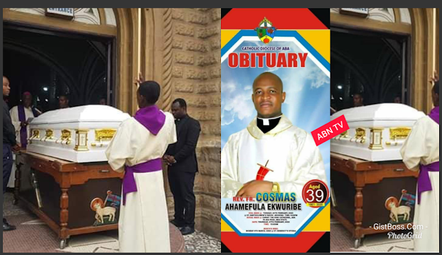 39-Year-Old Catholic Priest, Who Died In His Sleep, Buried Amidst Tears (Photos)