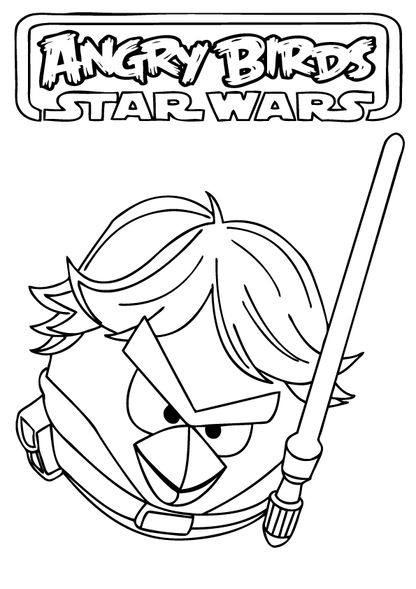 Angry Birds Star Wars coloring page