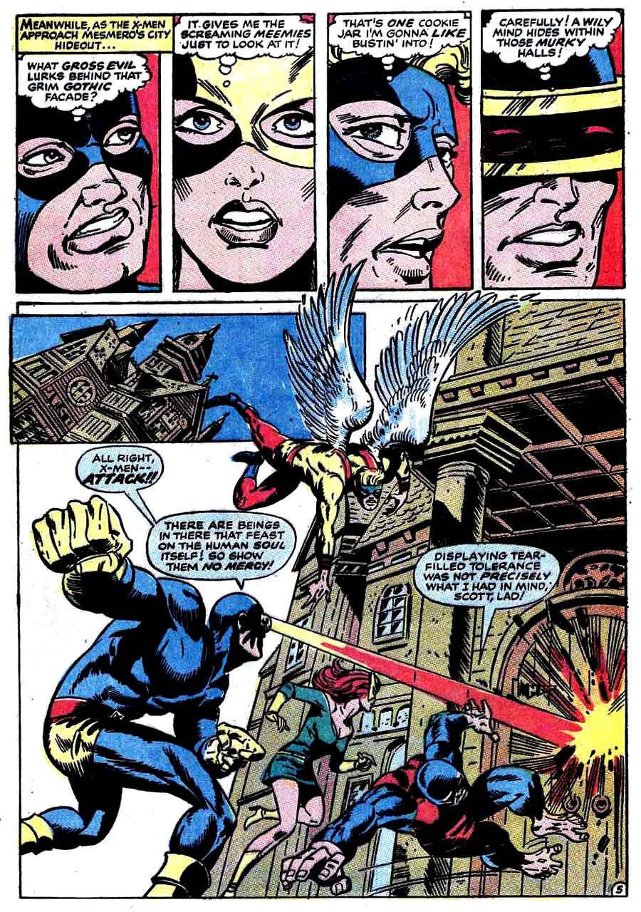 X-men v1 #50 marvel comic book page art by Jim Steranko