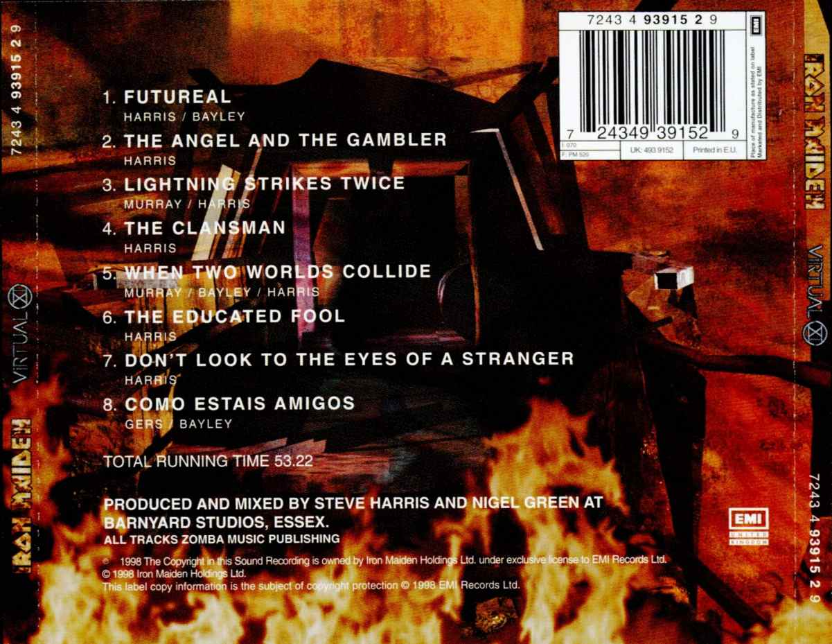 Classic Rock Covers Database Iron Maiden Virtual XI (1998)