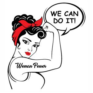 Women Power We Can Do It Vector