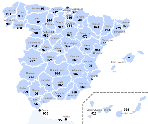 Prefijos de Espana Noticias España Prefijos de Espana Noticias España