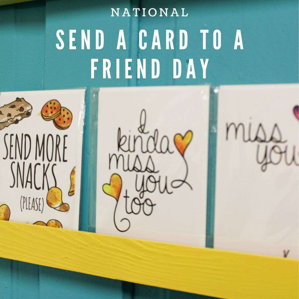 National Send a Card to a Friend Day Wishes pics free download