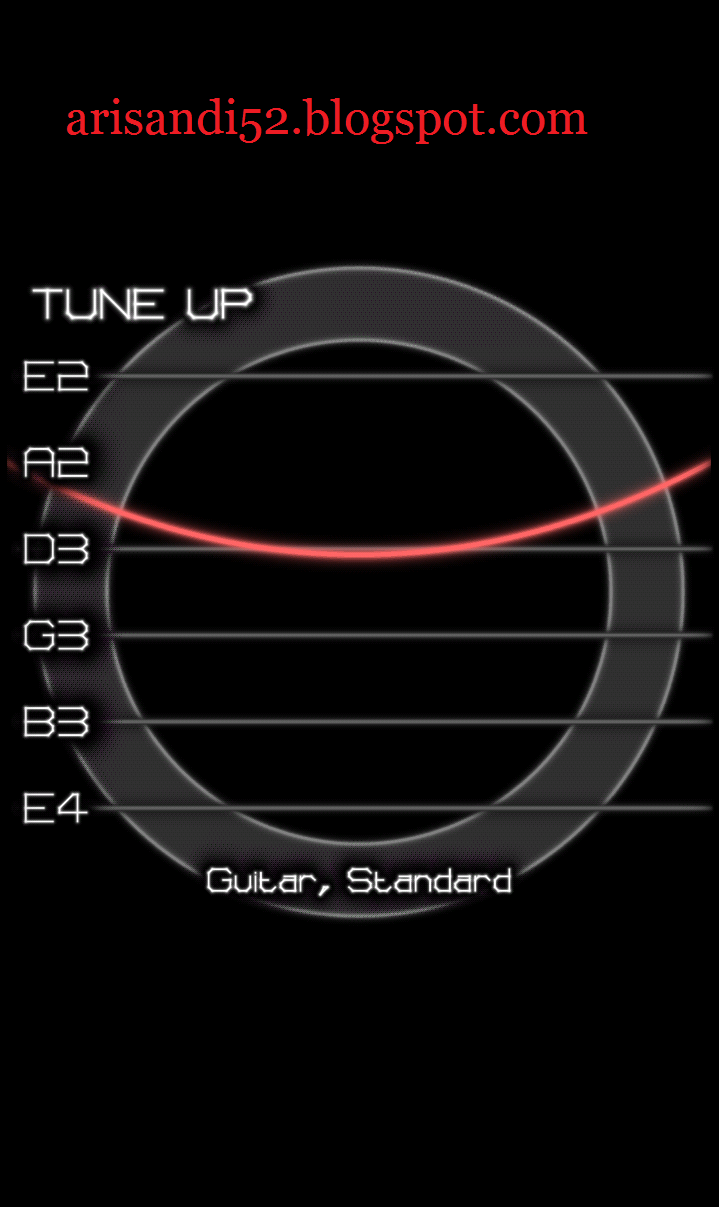 Stem Gitar Menggunakan Aplikasi "PitchLab Guitar Tuner" Untuk Pemula