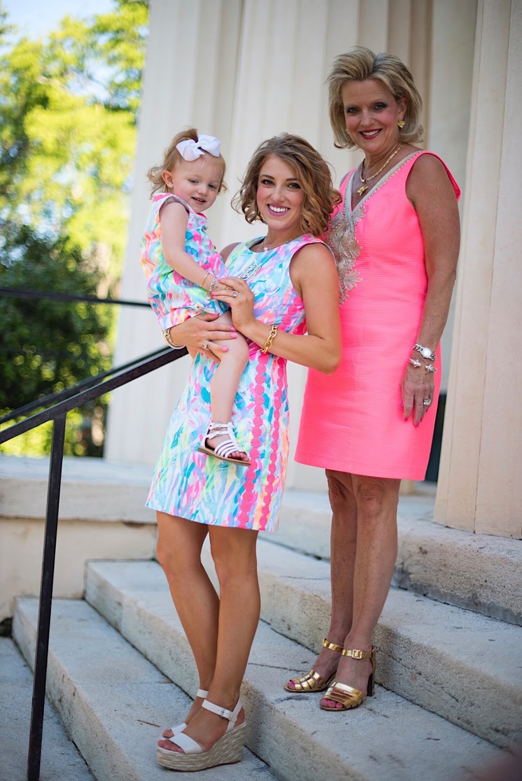 Matching in Lilly Pulitzer - Click through to see more on Something Delightful Blog!