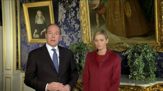 New Year Message from Prince Albert and Princess Charlene