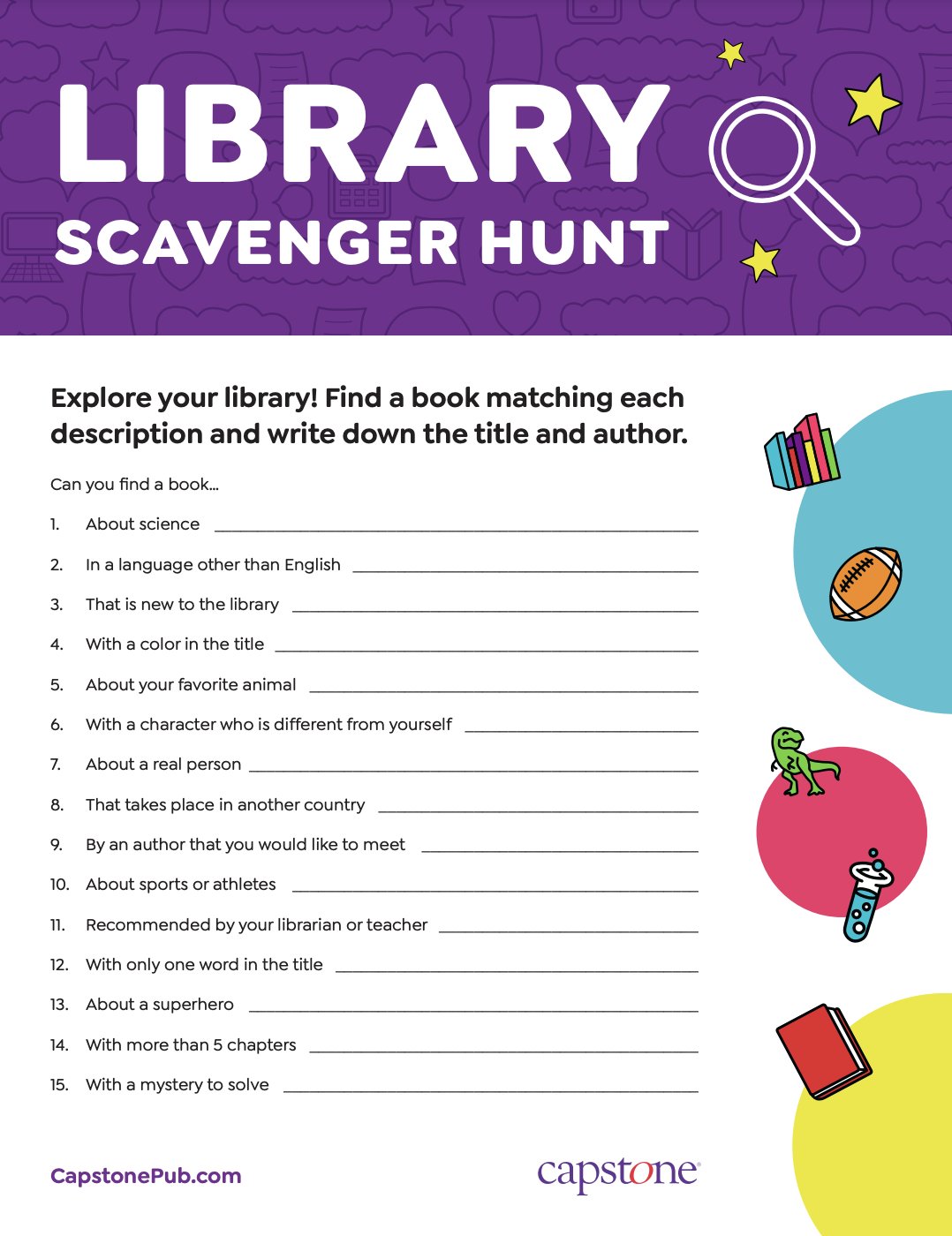 Online Scavenger Hunt Games for English Class Book, English: Teacher's  Discovery