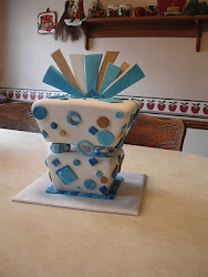 Inverted Gift Box Cake