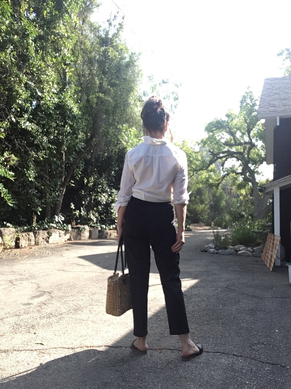 everlane air ruched blouse