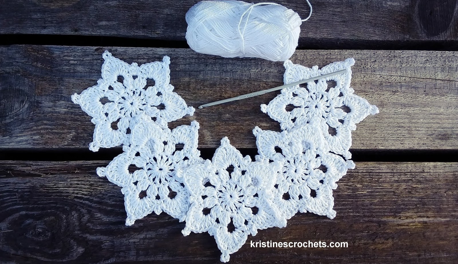 Small Snowflake, Free Crochet Pattern – GoldenLucyCrafts