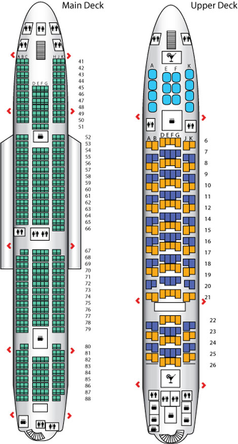 seating plan a380 business class