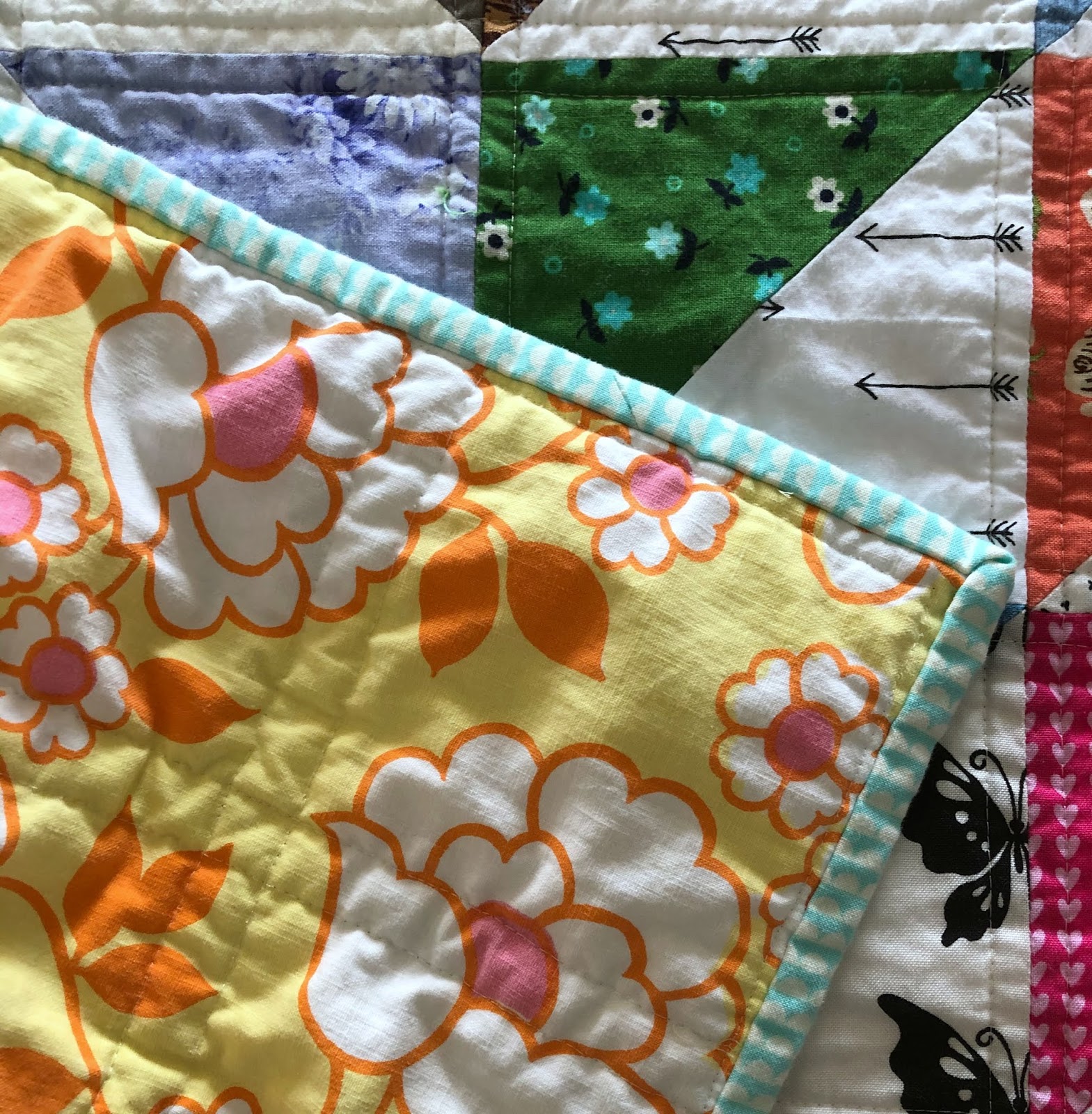 Scrap Quilt 5 Blue Elephant Stitches