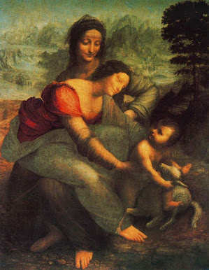 Da Vinci, La virgen y el niño con Santa Ana y San Juan Bautista