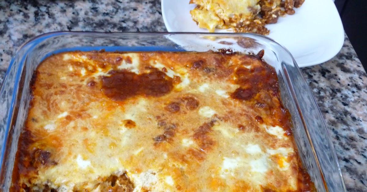 HAMBURGER NOBEAN CHILI CASSEROLE