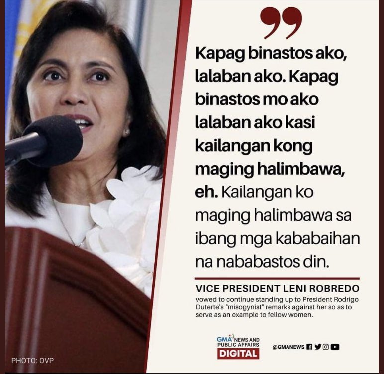 The difference in leadership between Leni Robredo and Rodrigo Duterte