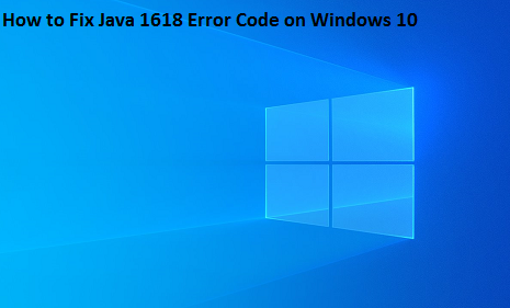 java error code 1618 fix