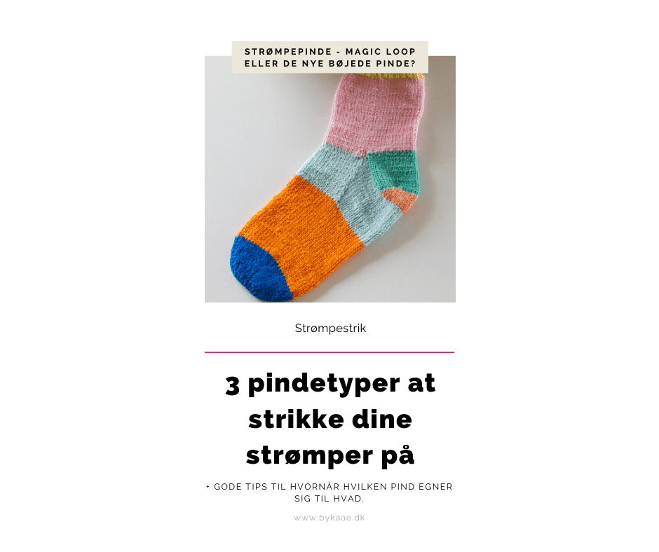 Knitting By Kaae: 3 slags pinde at strikke strømper på - egner sig hvad?