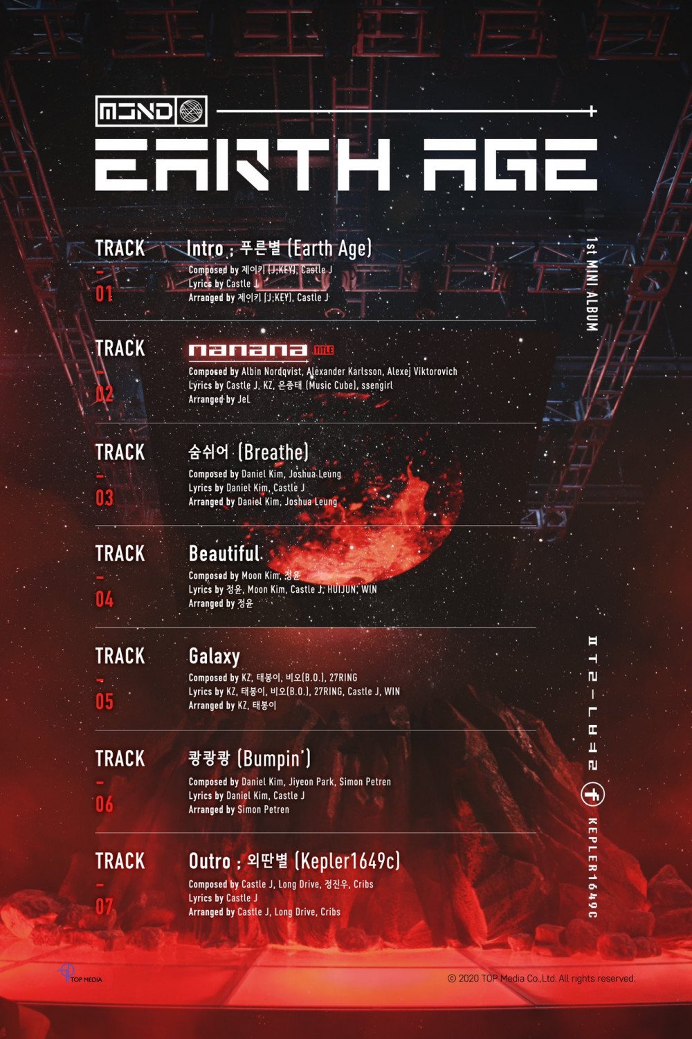 MCND Reveals Track List for First Mini Album 'Earth Age'