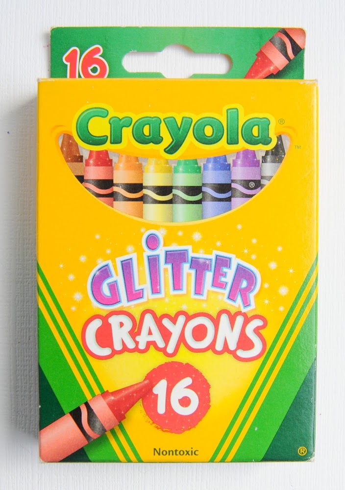 Crayola Glitter Crayons What's Inside the Box Jenny's Crayon Collection
