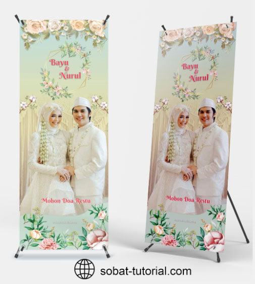 Desain X Banner Wedding Format Coreldraw Gratis SobatTutorial