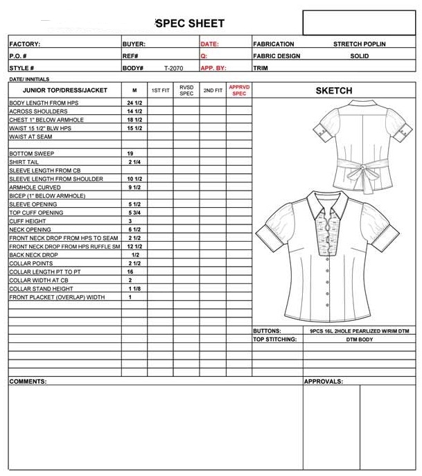 Cara mengukur baju di Garmen