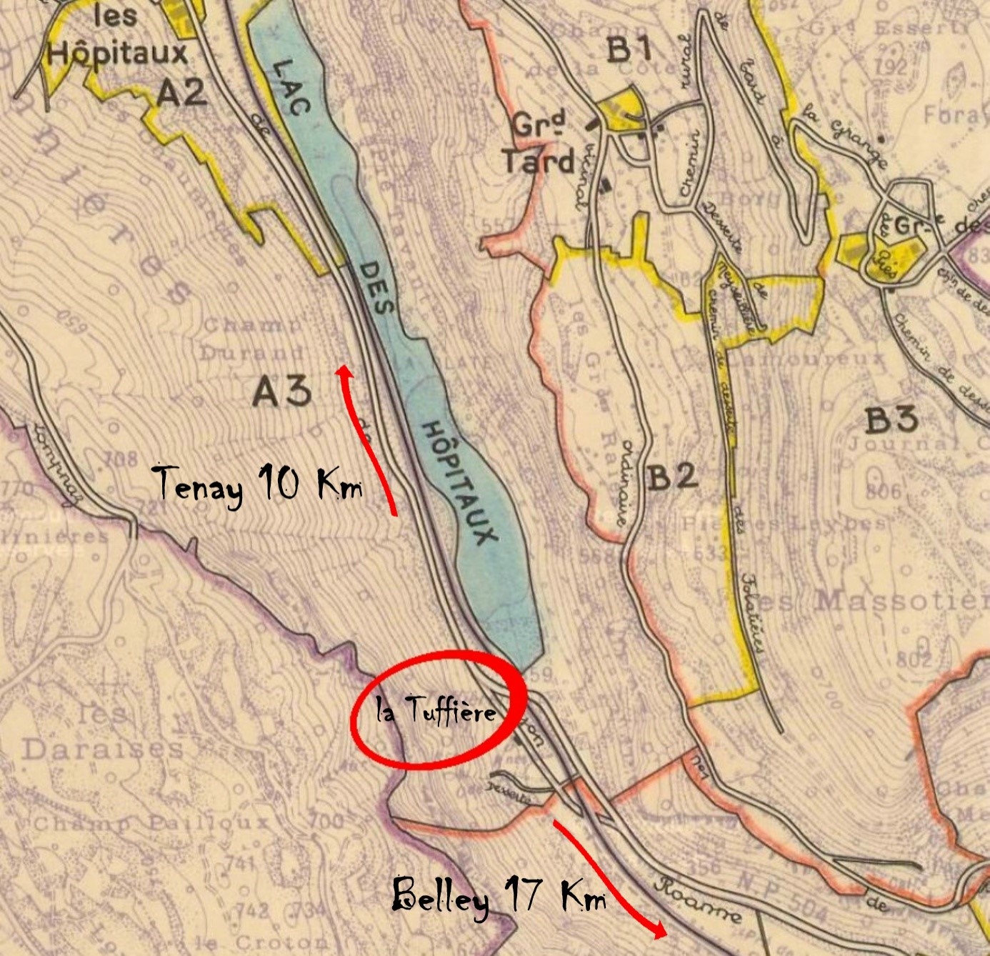 ABIS Belley La Burbanche l’éboulement de La Tufière en 1896