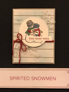 Stampin' Up! Spirited Snowmen ~ Christmas ~ 2018 Holiday Catalog Sneak Peek ~ Alaska Cruise Display Board